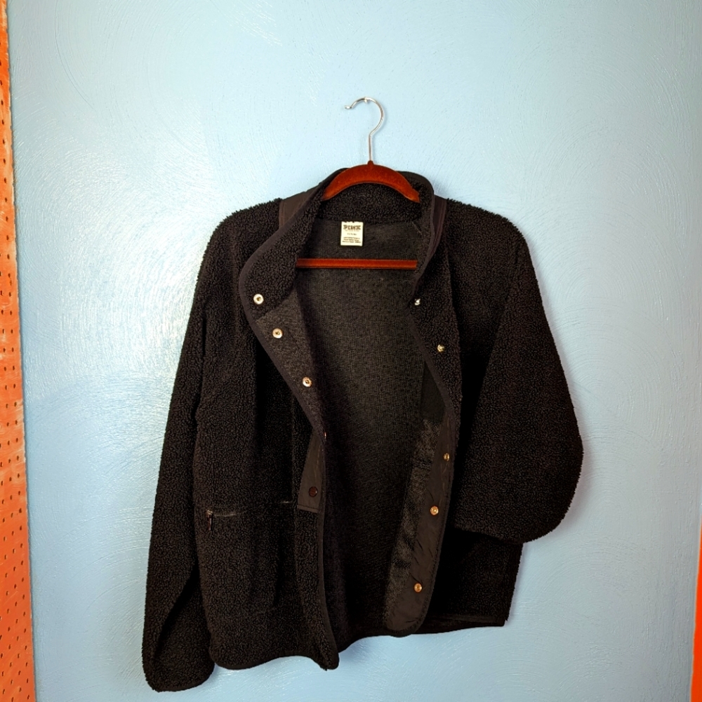 Black Fleece Jacket by Pink